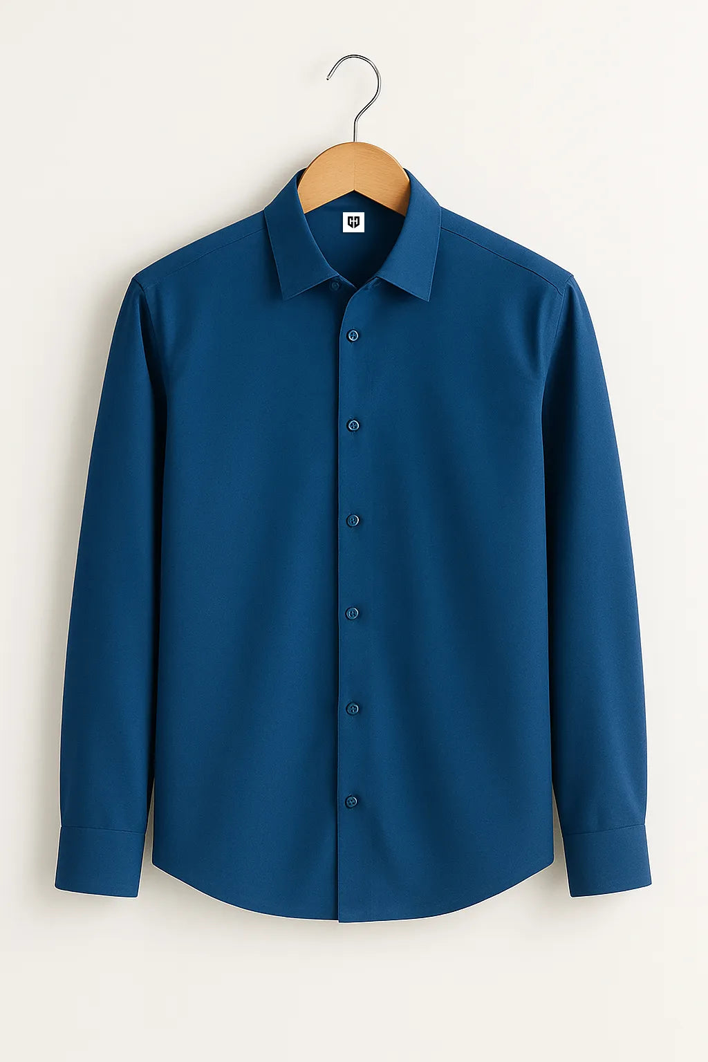 Gentlehaus's Signature Blue Camp Collar Design with Crisp Stitching and Polished Look Shirt