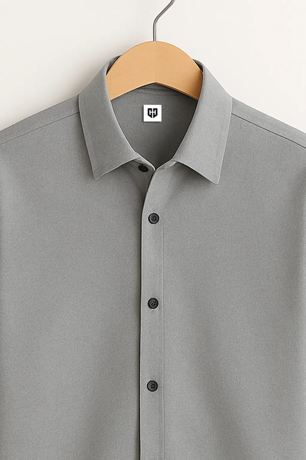 Gentlehaus's Signature Silver Camp Collar Design with Crisp Stitching and Polished Look Shirt