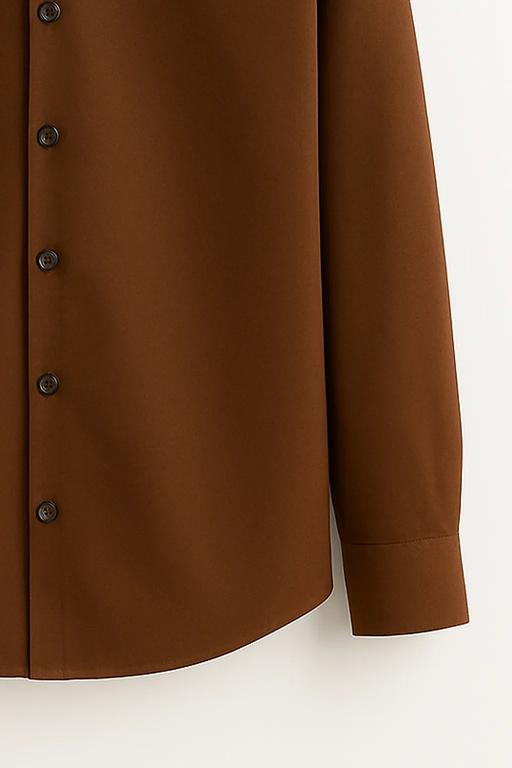 Gentlehaus's Signature Brown Camp Collar Design with Crisp Stitching and Polished Look Shirt