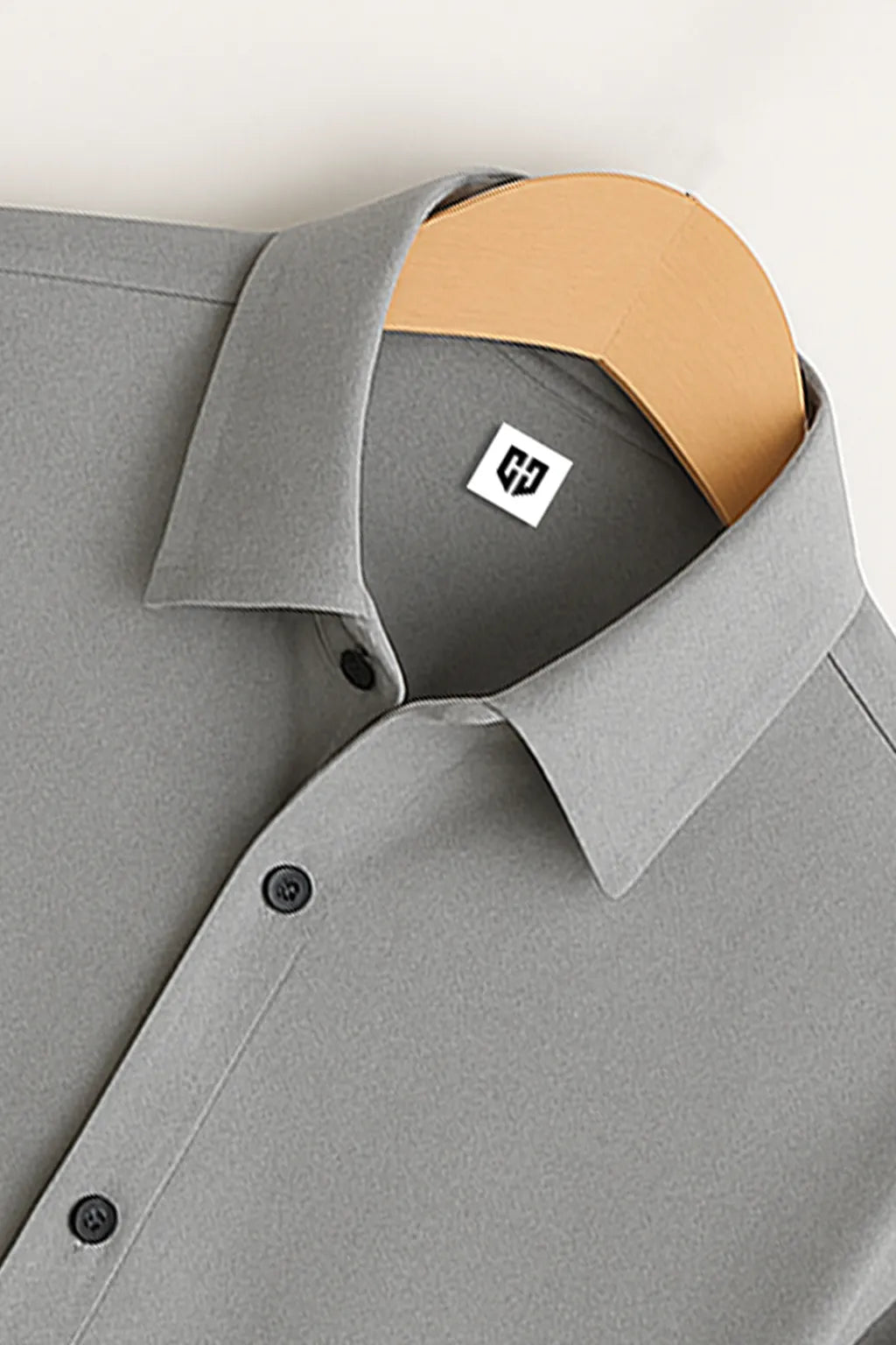 Gentlehaus's Signature Silver Camp Collar Design with Crisp Stitching and Polished Look Shirt